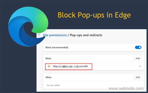 browser pop up blocker edge, 