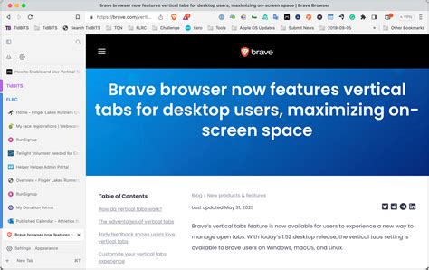 browsers that support vertical tabs, How to activate vertical tabs on your favorite browser