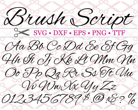 brush script cursive font, Brush handwritten font script alphabet cursive stock vector (royalty