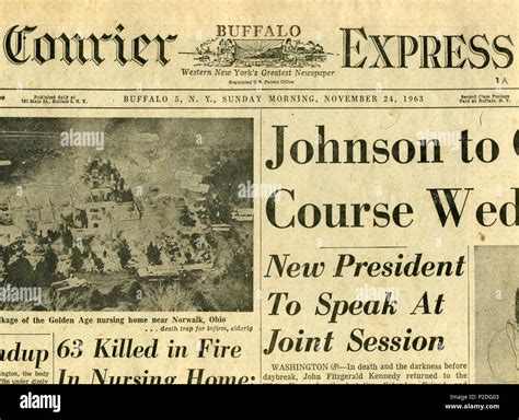 buffalo courier express newspaper, . english: image of the buffalo courier express newspaper . 24 november