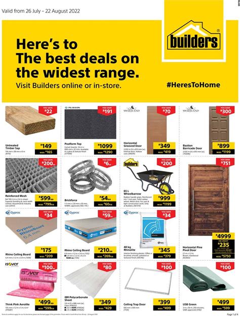 Builders Warehouse Botswana Catalogue