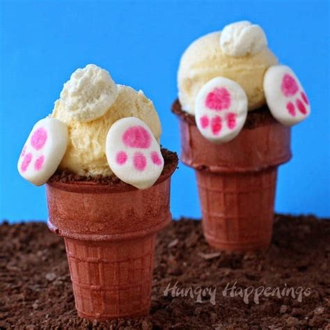 bunny ice cream cones