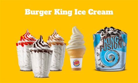 burger king ice cream menu