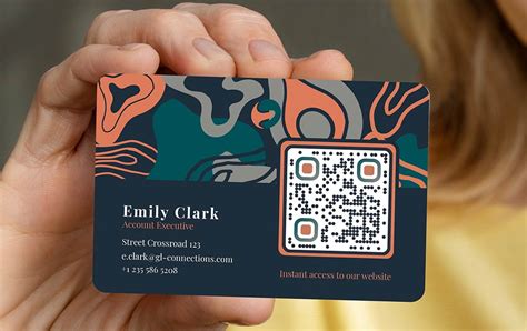 business calling card with qr code, Qr code business logo modern minimalist business calling card
