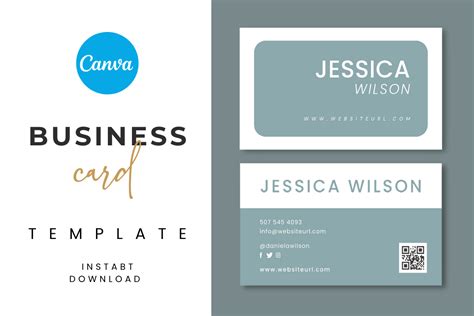 Business Card Template Canva