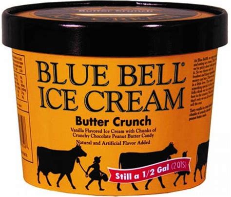butter crunch ice cream blue bell
