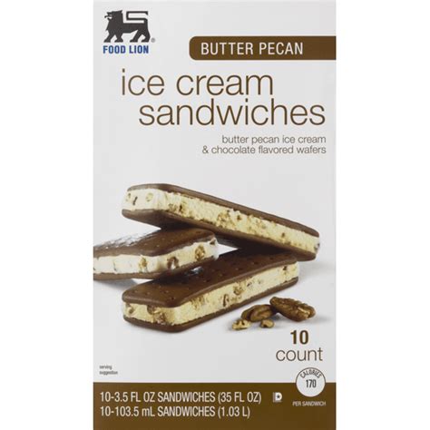 butter pecan ice cream sandwiches food lion