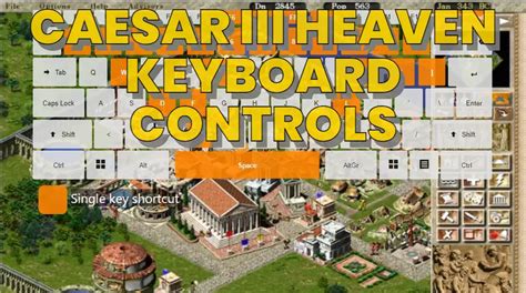 caesar 3 keyboard shortcuts, Caesar 3 hotkeys