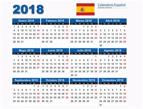 calendario espanhol