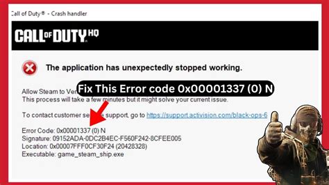 call of duty error code 0x00001337 0 n, How to fix call of duty mw3 error code 0x00001337 [2024]