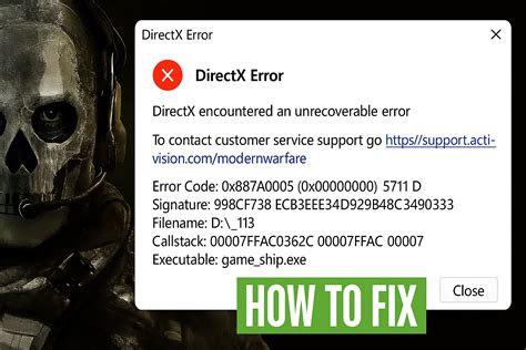 call of duty hq directx error, Call of duty: warzone 