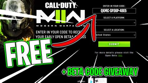 call of duty redeem code mw2 free, Modern warfare 2 beta code giveaway