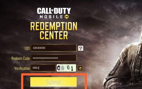 call of duty redemption code, Call of duty mobile redemption center