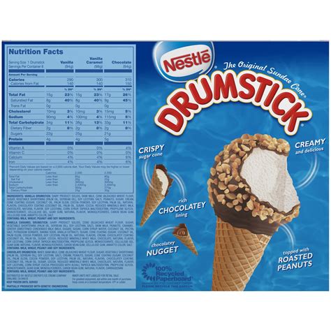 calories in a drumstick ice cream