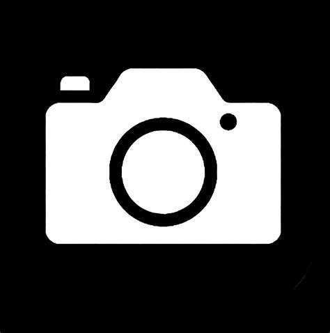camera app logo black, Black camera app icon