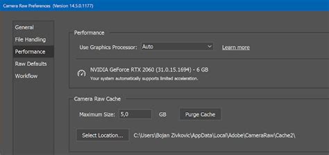 camera raw requires gpu acceleration, Dezigneasy: how to check and how to enable full gpu acceleration for