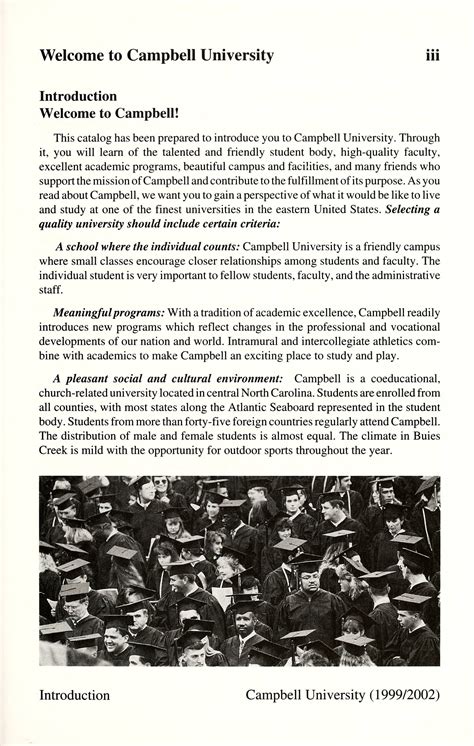 Campbell University Catalog