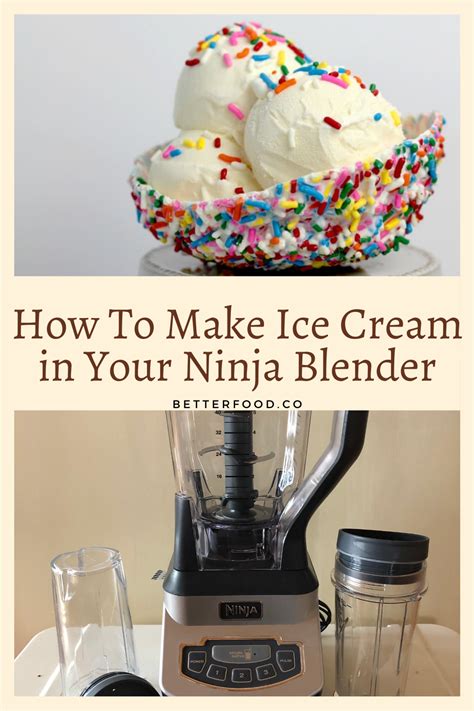 can i make ice cream in my ninja blender