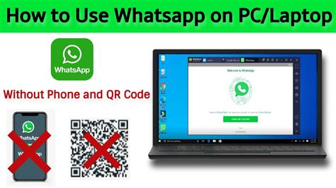 can we open whatsapp on laptop without phone, Whatsapp for pc without phone