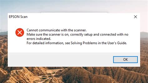 cannot communicate with the printer epson, Epson error cannot communicate with the scanner