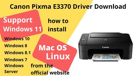 canon e3370 printer driver for windows 10, Pixma ciss. Canon pixma e3370 all-in-one wireless ink efficient color printer black