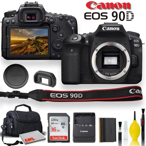 canon eos 90d camera set, 90d canon eos. Canon eos 90d dslr camera with padded case, memory card, and more