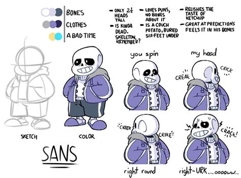 canon sans ref sheet, Sans reference sheet head canon by cookiethegastertrash on deviantart