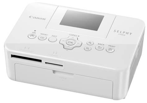 canon selphy cp810, Canon selphy cp810 photo printer on a white background stock photo