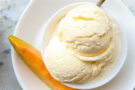cantaloupe and ice cream