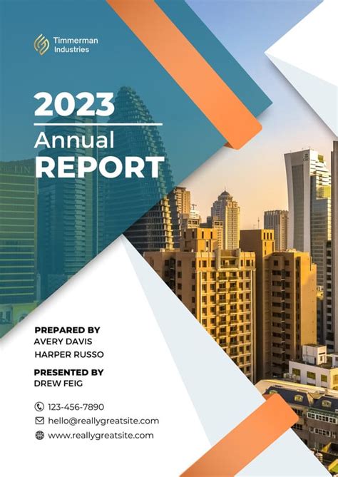 Canva Annual Report Template