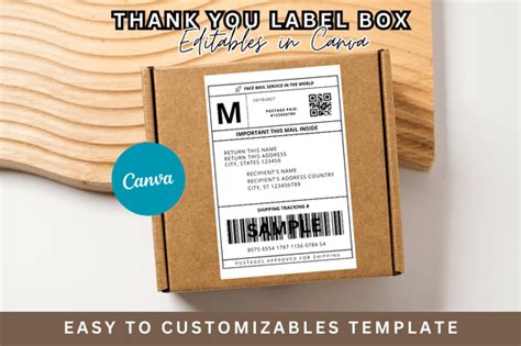 Canva Shipping Label Template