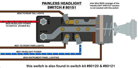 car headlight switch wiring 