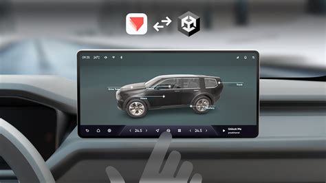 car hmi screen with qr code, Car hmi ui by mingg