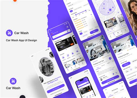 car wash app ui, Trending car wash app ui design :: behance