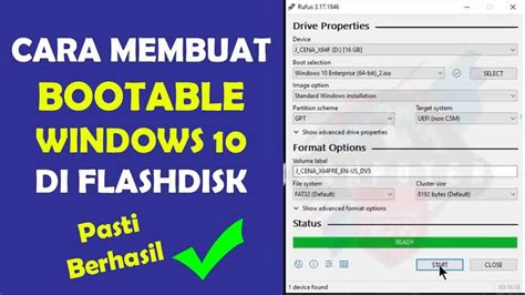 cara buat windows 10 di flashdisk, Cara install windows 7 dengan rufus cara menggunakan rufus windows 10