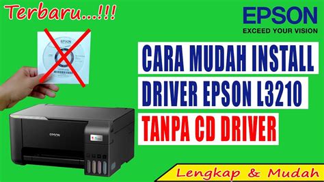 cara install driver printer epson l3210, How to download and install driver on epson l3210 without cd