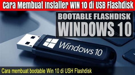 cara membuat windows 10 di flashdisk, Cara membuat bootable flashdisk windows 10 software rufus mini windwos