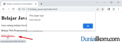 cara menyambungkan javascript ke html, 4 cara membuat kode javascript di html