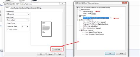 cara setting font printer epson lx-310, Cara setting kertas printer epson lx 300