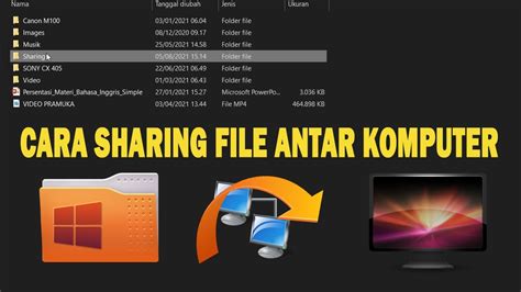 cara share file antar pc, Cara sharing data antar komputer. Cara sharing folder windows 10