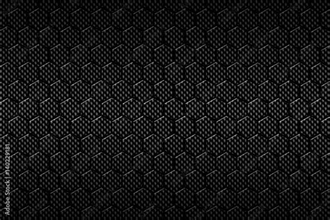 carbon fiber hexagon pattern, Black carbon fiber hexagon pattern. stock illustration