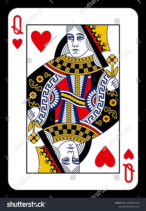 card from the queen, Printable queen of hearts card