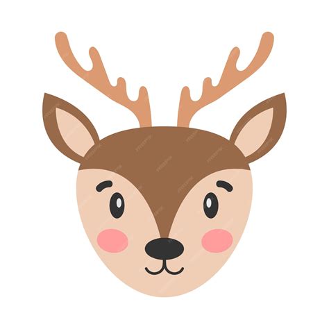 cartoon deer head, Deer cartoon head male cliparts face clip antlers buck. Cartoon deer head