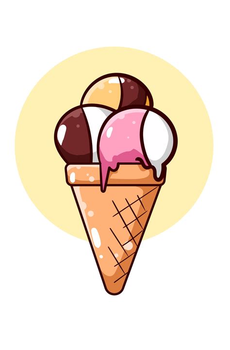 cartoon images of ice cream