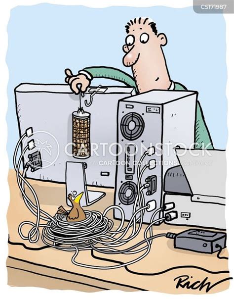 cartoon messy wiring 