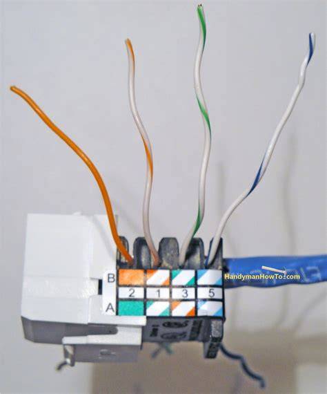 cat 5e wall jack wiring 