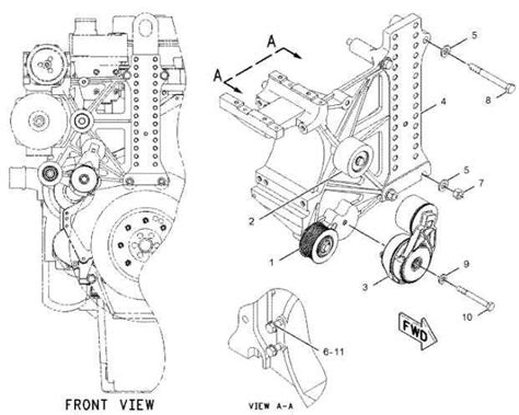 cat c11 belt diagram 