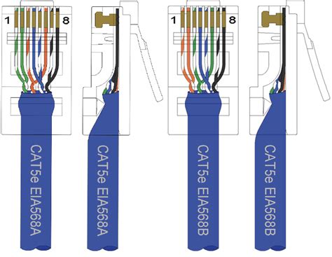 cat5e cable wiring diagram split 