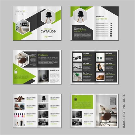 catalog page layout design, Free indesign clean product catalog layout template
