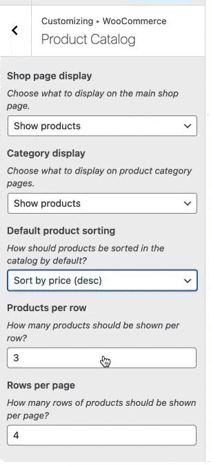 Catalog Tab Of The Woocommerce Settings Screen